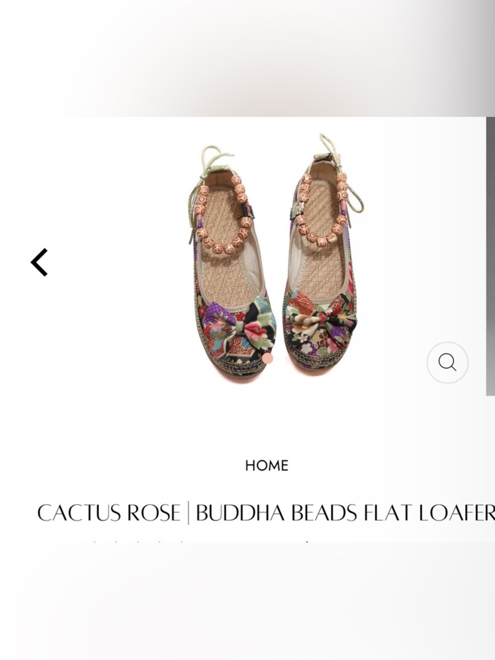 Cactus Rose beaded Floral Multicolor Women's shoe loafer Sz 10